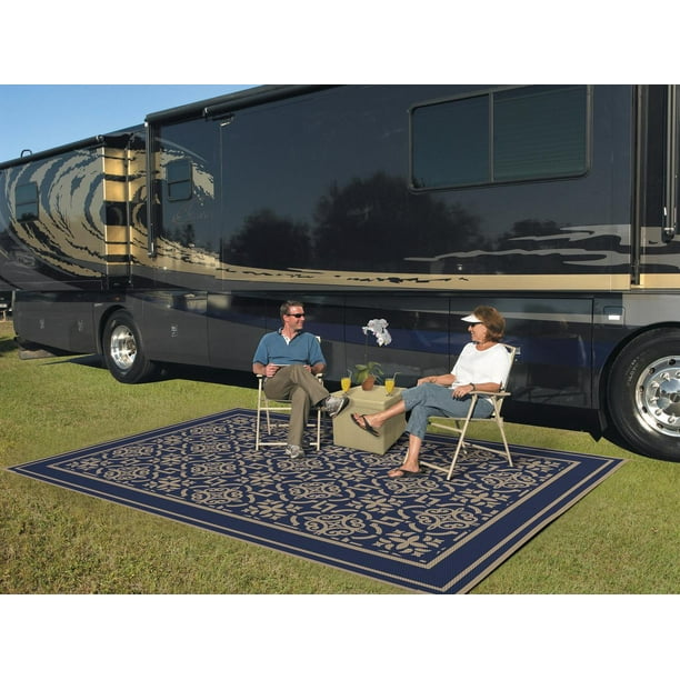 9 FT x 12 FT Reversible Mat Outdoor Patio Blue/light-Green RV Camping 9 FT x 12 FT Reversible Mat Outdoor Patio Blue/light-Green RV Camping
